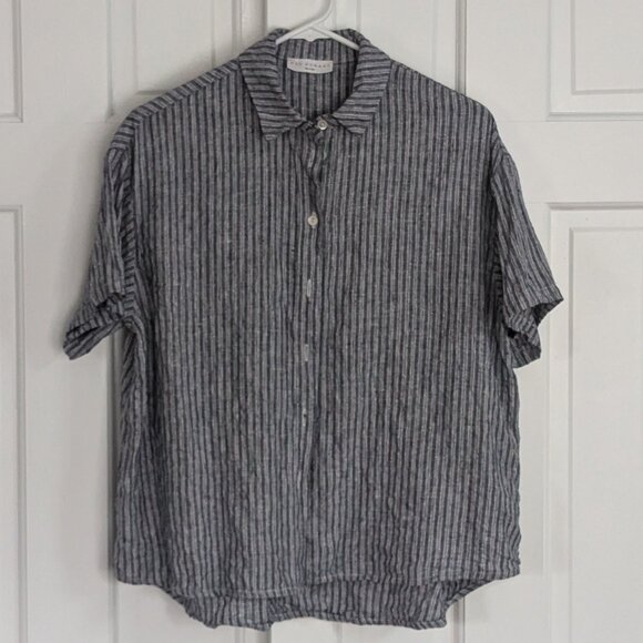 Neu Nomads Eileen Button Down Short Sleeve Linen Shirt of Co-Ord Set - Picture 4 of 7